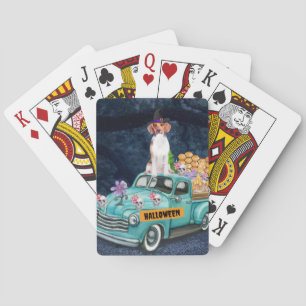 Jeu De Cartes Chien Beagle Halloween Camion Nuit Effrayante