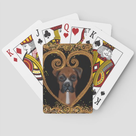JEU DE CARTES CHIEN BOXER (dos)