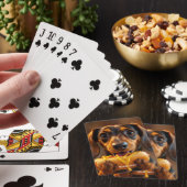 Jeu De Cartes Chien chaud de fantaisie mignon (In Situ)