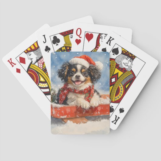 Jeu De Cartes Chien chinois japonais dans la corniche laissez pa (dos)