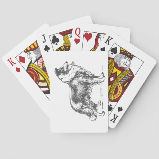 Jeu De Cartes chien colley (dos)