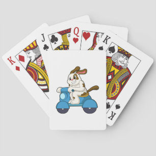 Jeu De Cartes Chien comme Biker avec Scooter.PNG