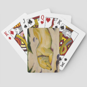 Jeu De Cartes Chien couché dans la neige (par Franz Marc)