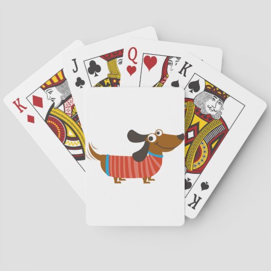Jeu De Cartes Chien Dachshund (dos)