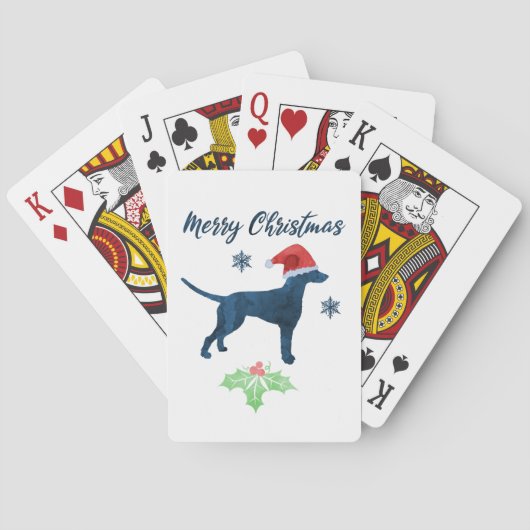 Jeu De Cartes Chien dalmate de Noël (dos)
