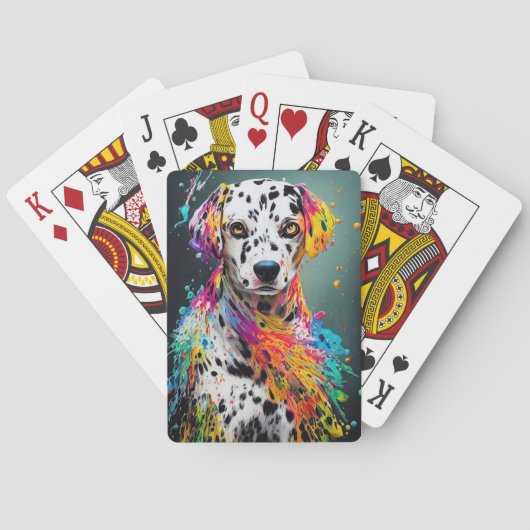 Jeu De Cartes Chien Dalmatien animal familier adorable compagnon (dos)