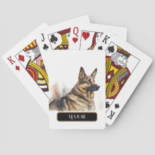 Jeu De Cartes Chien de berger allemand majestueux Personnaliser