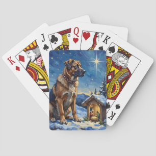 Jeu De Cartes Chien de berger anatolien gardant une scène de nat