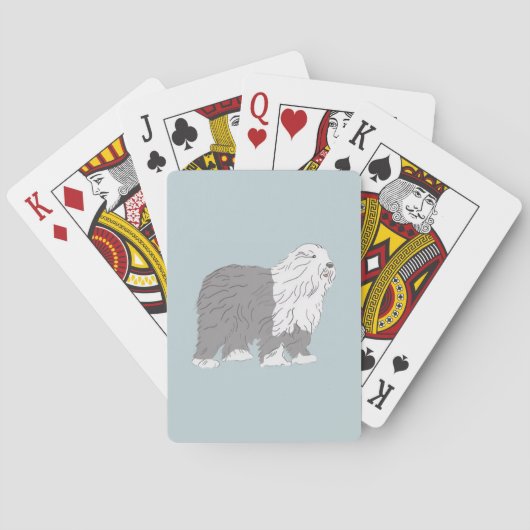 Jeu De Cartes Chien de berger anglais (dos)