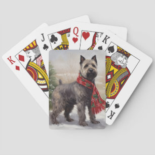 Jeu De Cartes Chien de Chesapeake à Noël de neige