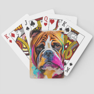 Jeu De Cartes Chien de chien anglais animal adorable