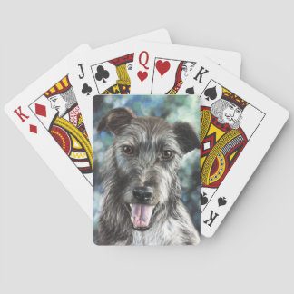 Jeu De Cartes Chien de chien de terrier gris