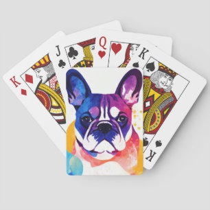 Jeu De Cartes Chien de France Chien de la nature sauvage Peintur
