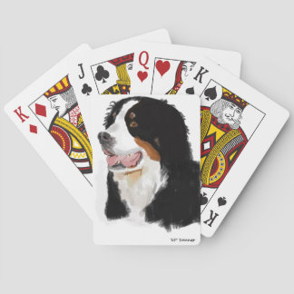 Jeu De Cartes Chien de montagne de Bernese tiré par la main