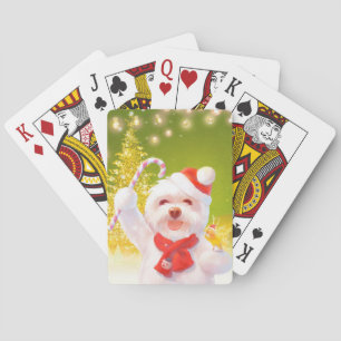 Jeu De Cartes Chien de Noël avec Sucre de canne