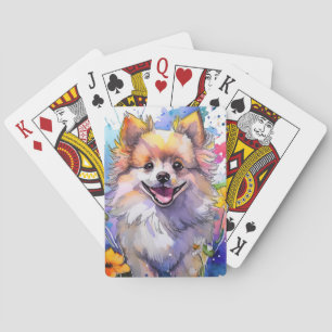 Jeu De Cartes Chien de Poméranie Jouer des cartes