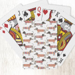 Jeu De Cartes Chien de saucisse Dachshund<br><div class="desc">Mignonne petite saucisse Dachshund ou des chiens édulcorés en laine. Parfait pour les amoureux de les chiens et les promeneurs de chiens.</div>