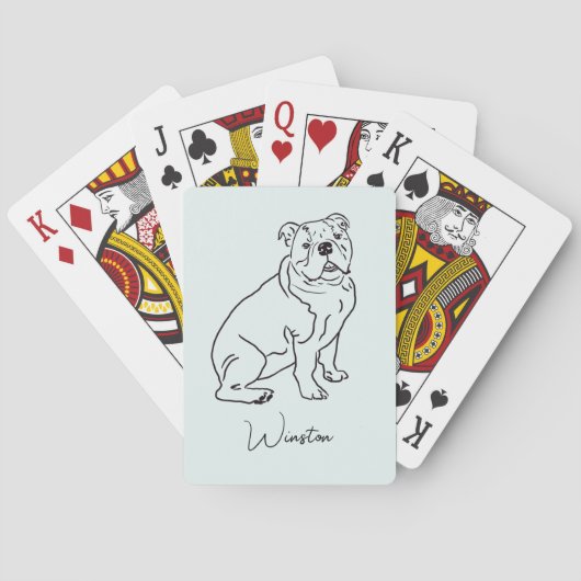 Jeu De Cartes Chien de taureau (dos)