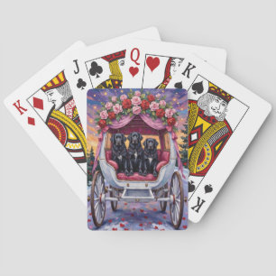 Jeu De Cartes Chien de Terre-Neuve Saint-Valentin