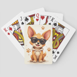 Jeu De Cartes Chien drôle de Caroline Kawaii