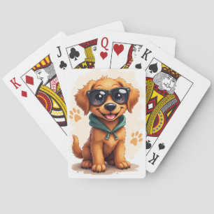 Jeu De Cartes Chien drôle de la baie de Chesapeake Kawaii