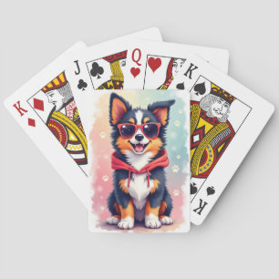 Jeu De Cartes Chien drôle Kawaii Berger Australien