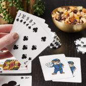 Jeu De Cartes Chien en policier avec uniforme (In Situ)