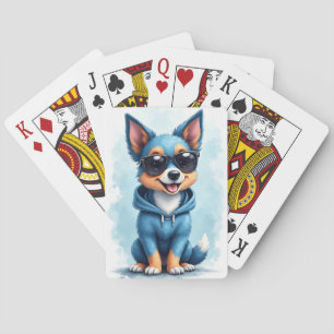 Jeu De Cartes Chien Kawaii Drôle Blue Heeler