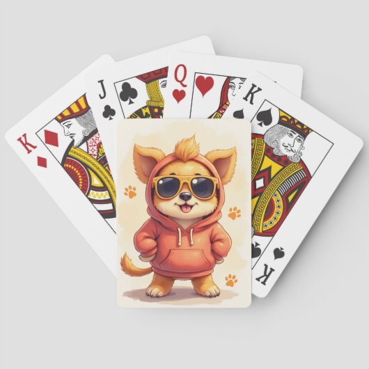 Jeu De Cartes Chien Kawaii Lowchen Drôle (dos)