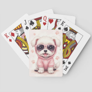 Jeu De Cartes Chien Kawaii Maltais Drôle