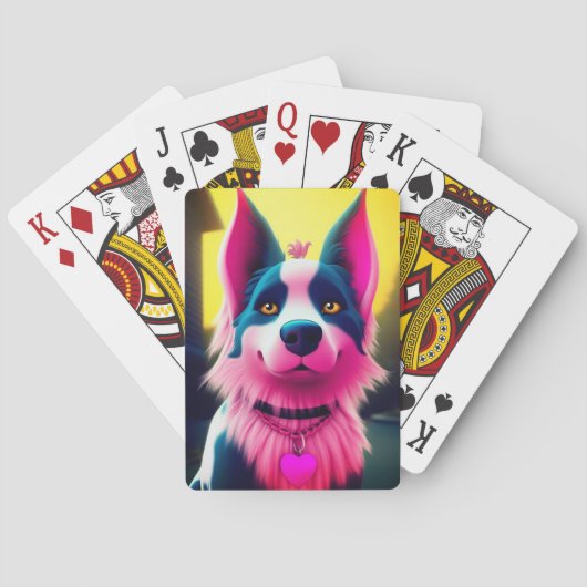Jeu De Cartes Chien rose (dos)