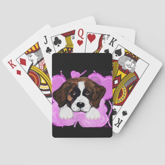 JEU DE CARTES CHIEN SAINT-BERNARD  (dos)