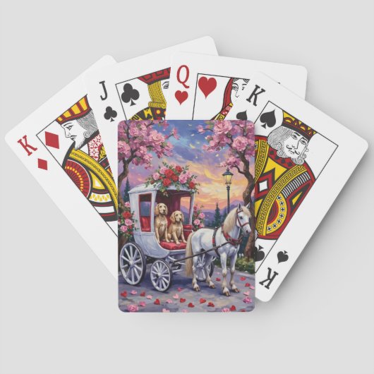 Jeu De Cartes Chien Setter Anglais Saint-Valentin (dos)