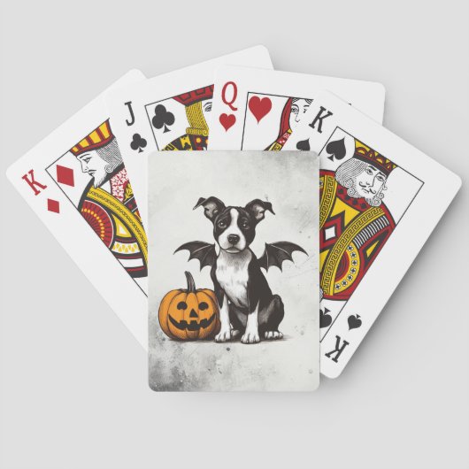 Jeu De Cartes Chiens de Halloween (dos)