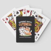 Jeu De Cartes Chiens de jeu avec Flower Crowns - Fun Spring Them (dos)