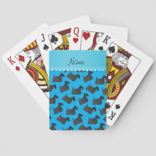 Jeu De Cartes Chiens écossais nommés personnalisés de terrier de