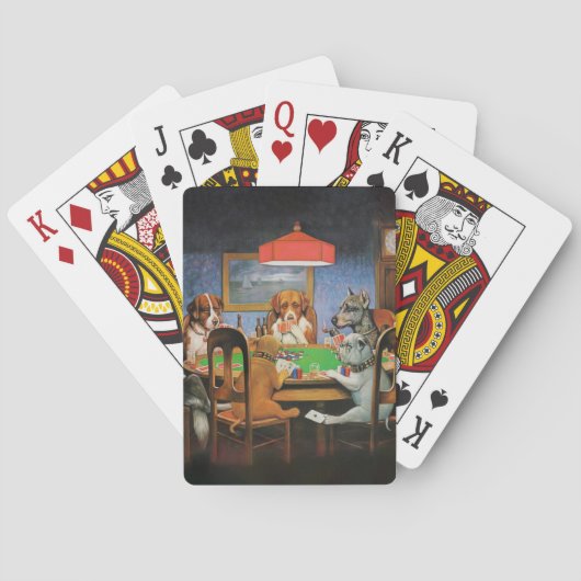 Jeu De Cartes Chiens jouant au poker par C.M. Coolidge (dos)