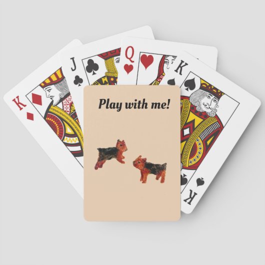 Jeu De Cartes Chiens mignons personnalisés (dos)
