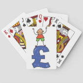 Jeu De Cartes Chiffre Bâton Ludique Debout sur Livre (dos)