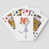 Jeu De Cartes Chiffre de la princesse mignonne Ballerina (dos)