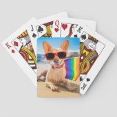 Jeu De Cartes Chihuahua Dog à la plage (dos)