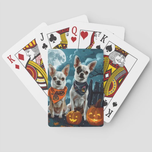 Jeu De Cartes Chihuahua Halloween Épouvantable (dos)