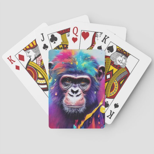 Jeu De Cartes Chimpanzé Ape Animal Discovery Adventure Nature (dos)