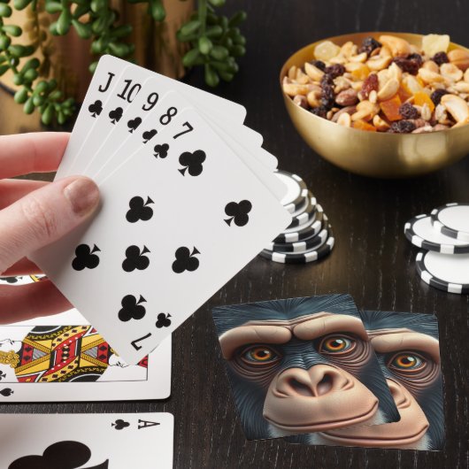 Jeu De Cartes Chimpanzé fou mignon (In Situ)