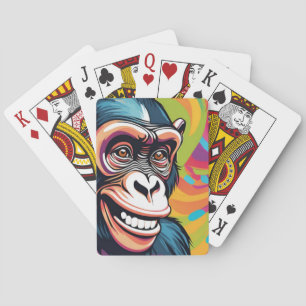 Jeu De Cartes Chimpanzé fou mignon