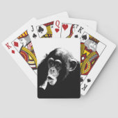 Jeu De Cartes Chimpanzé noir blanc (dos)
