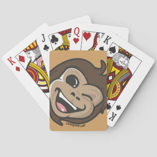 Jeu De Cartes Chimpsee mignon singe visage adorable