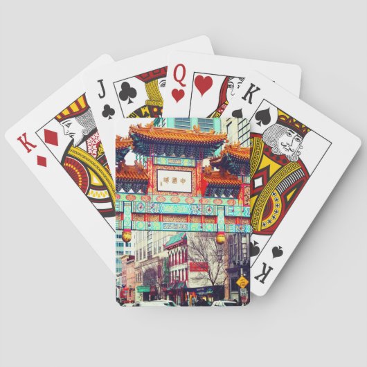 Jeu De Cartes Chinatown, Washington DC. USA (dos)