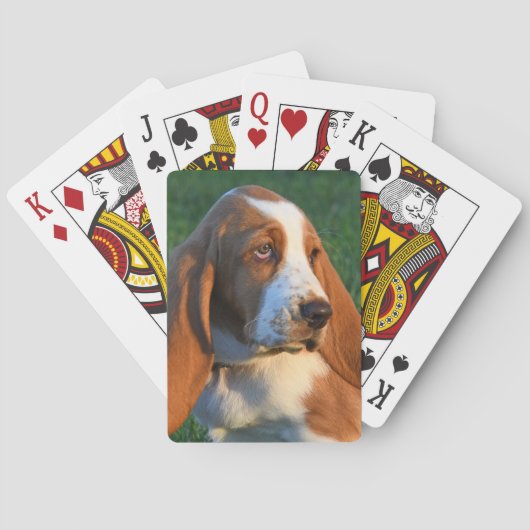 Jeu De Cartes Chiot adorable de Basset Hound (dos)
