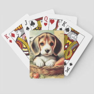 Jeu De Cartes Chiot Beagle vintage